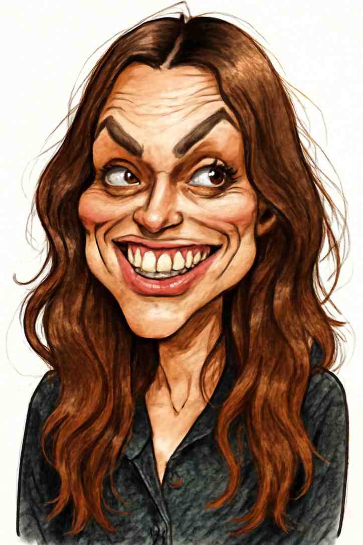 Caricature created privately from a personal photo
