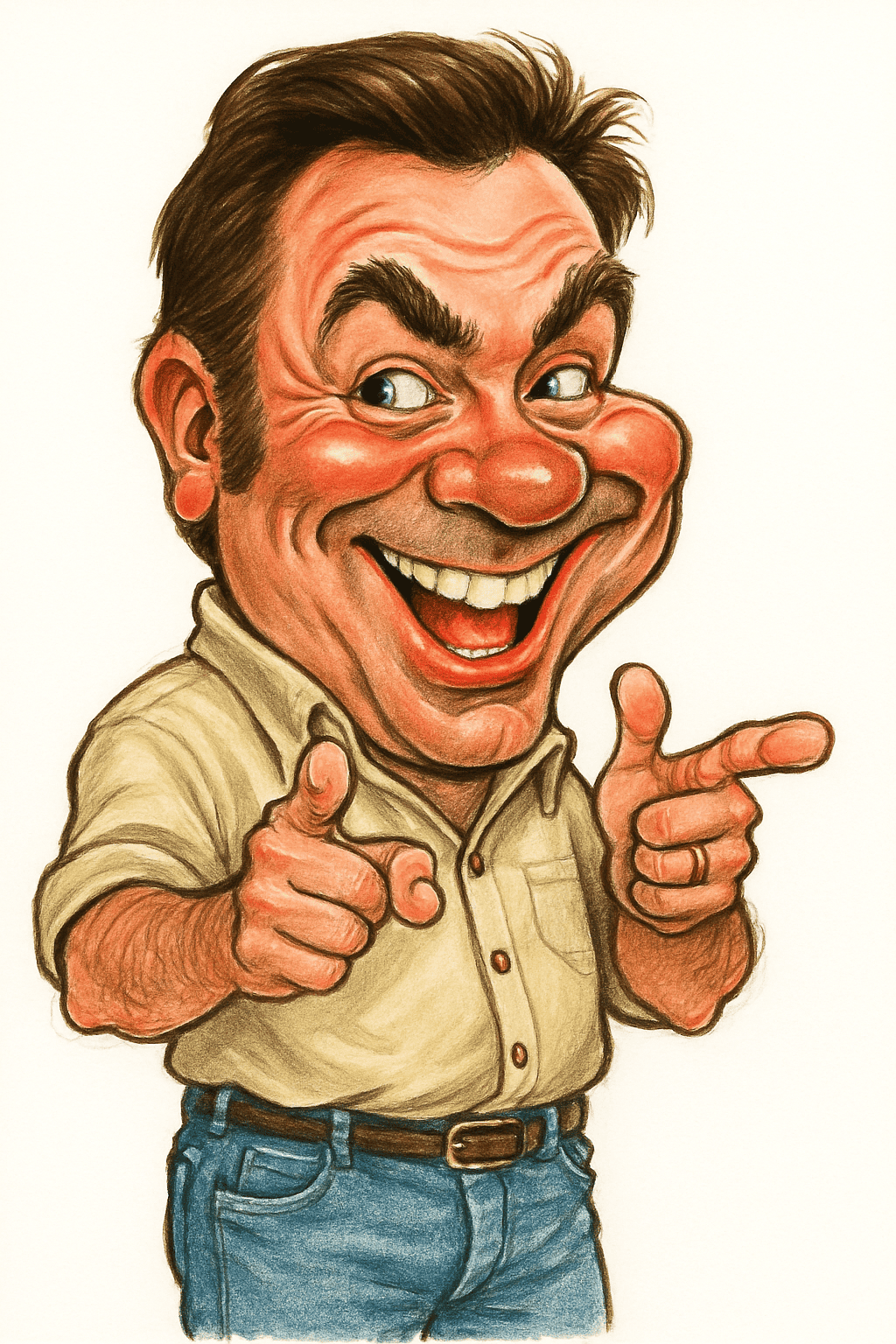 AI caricature portrait